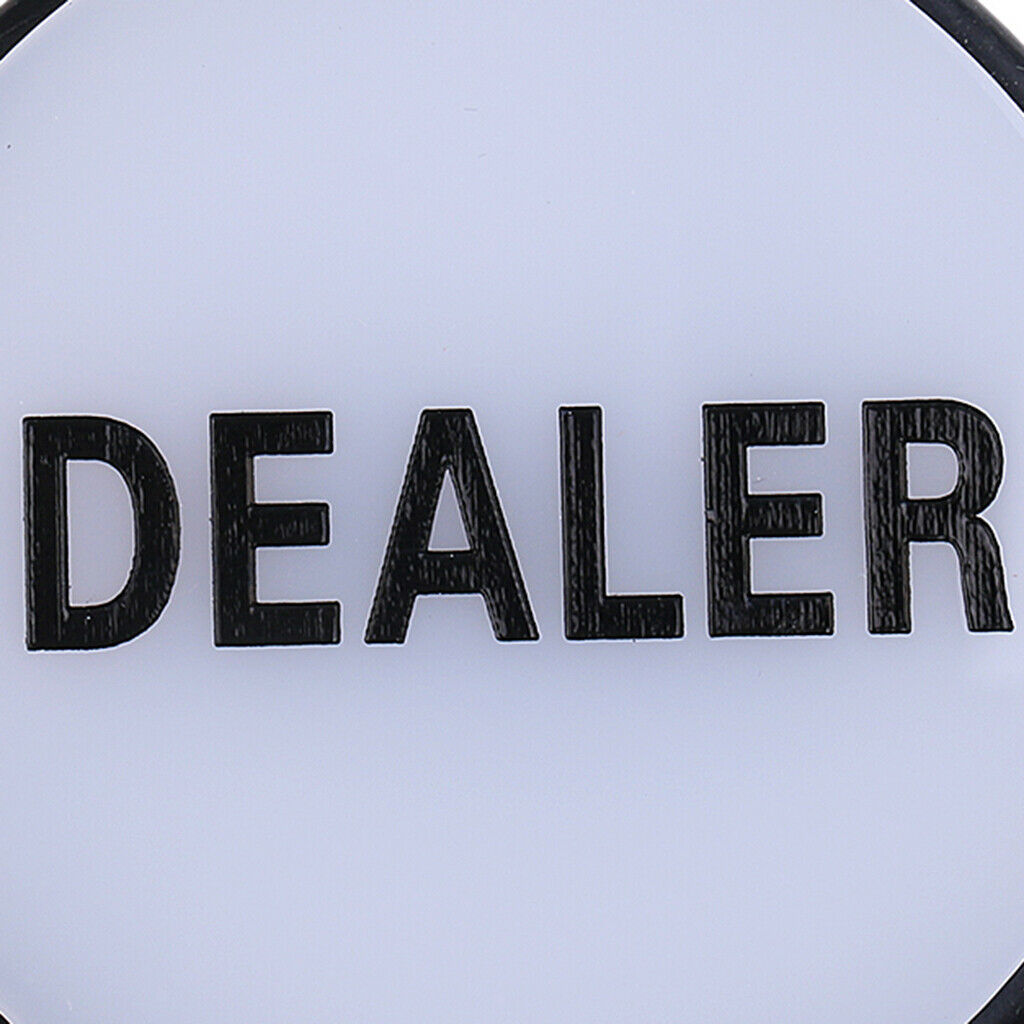 Professional Casino Board Games Accessory Double Sided Dealer Button 76 X 20mm