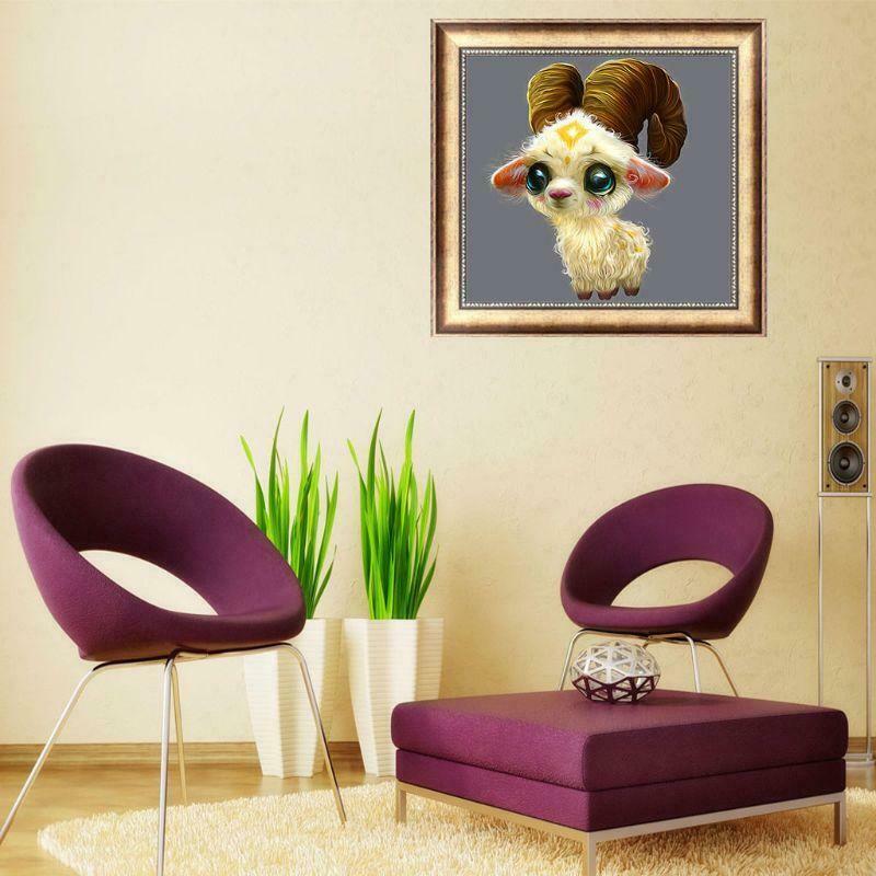 Goat 5D DIY Diamond Painting Embroidery Cross Stitch Kit Home Decor  Handcrafts