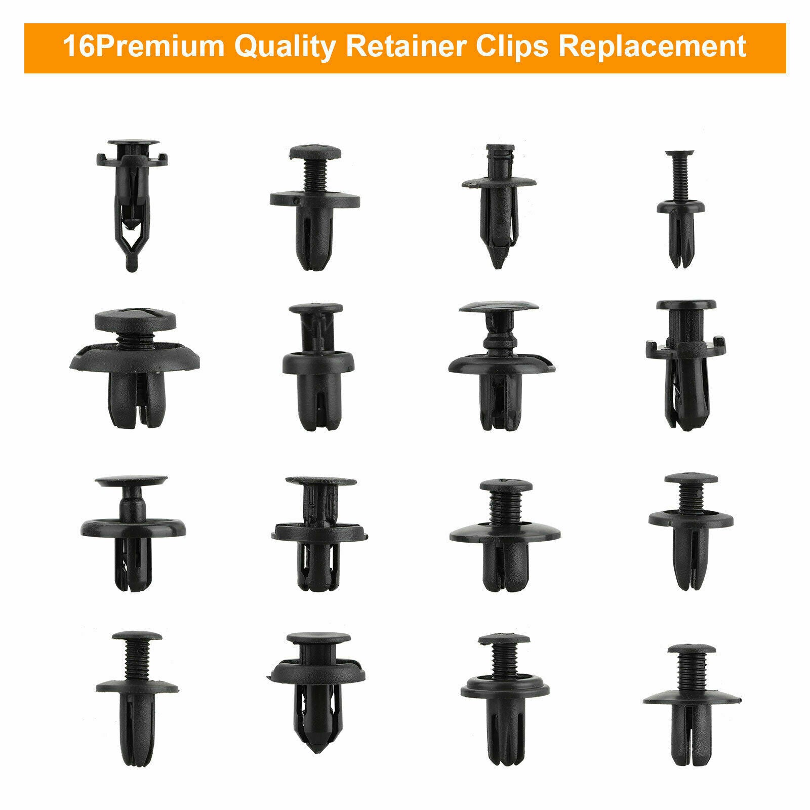 625Pcs Car Retainer Plastic Auto Fasteners Push Trim Clips Pin Rivet Bumper Kit
