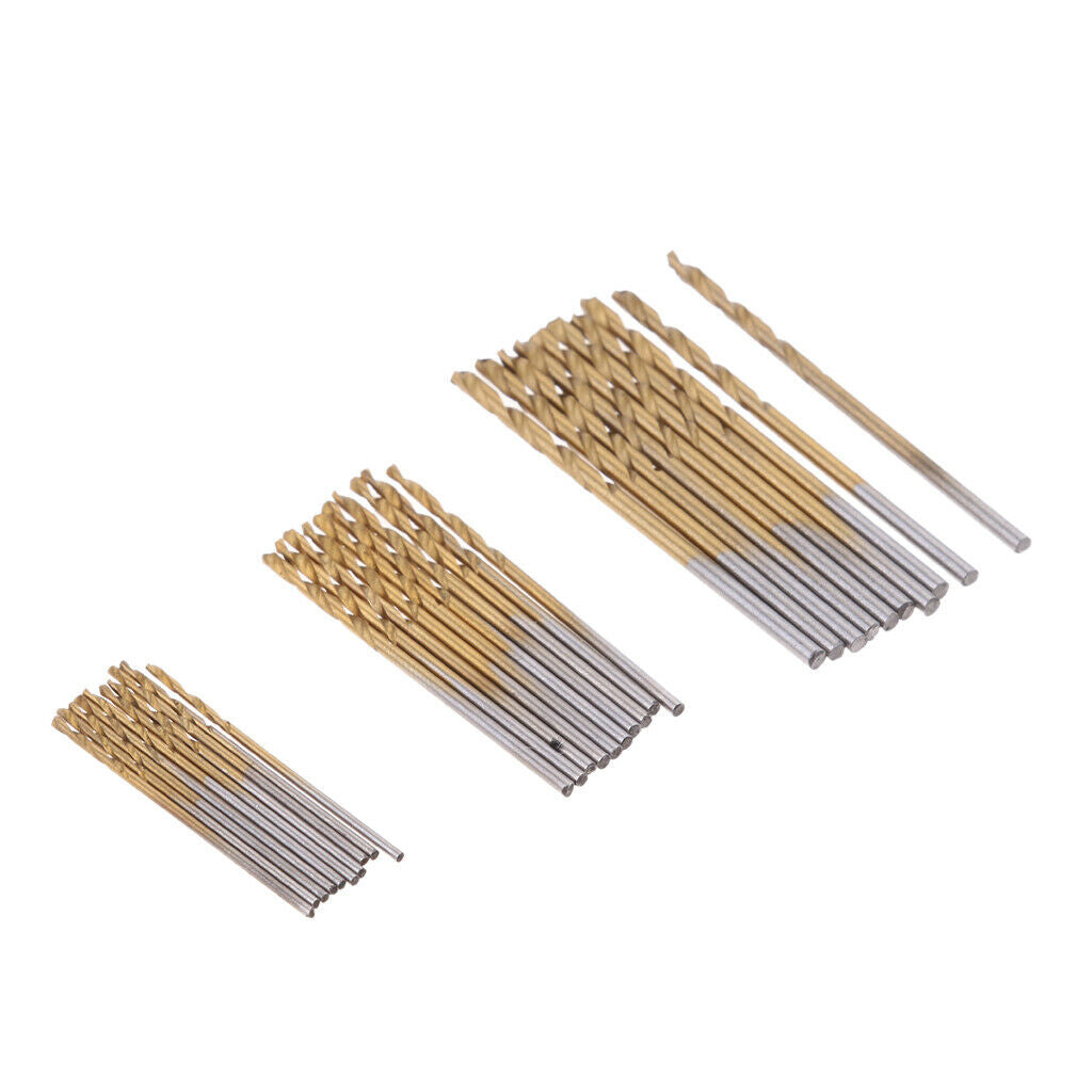100x Professional Hss 1.0mm, 1.5mm, 2.0mm, 2.5mm,3.0mm Drill Bit Twist Drill