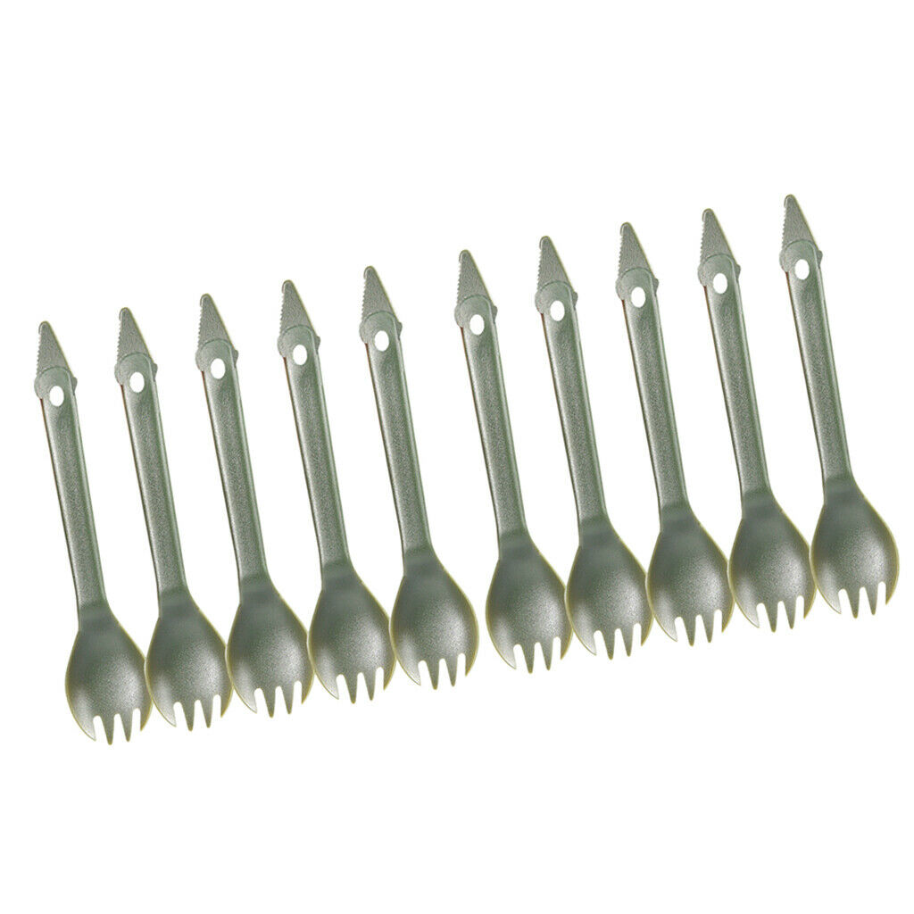 10 Pack Sporks, Durable & BPA Free Multifunctional Sporks,Spoon Fork Combo