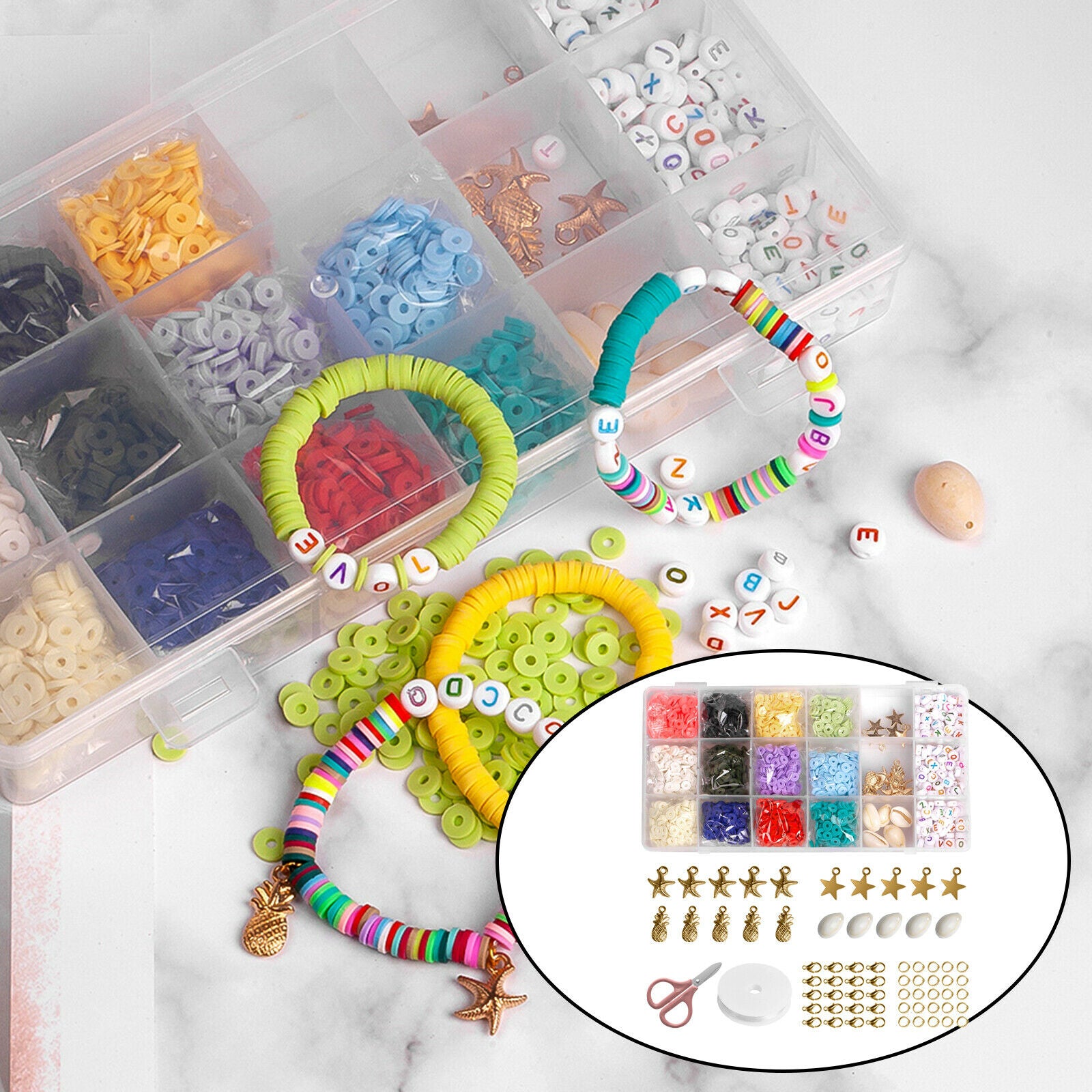 All in One 6mm Jewellery Making Set Findings Handmade DIY Beading Crafting