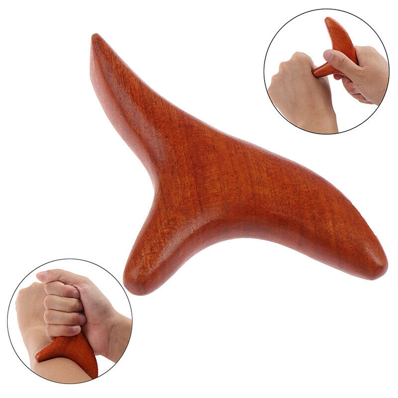 Wooden Triangle Body Massager Acupuncture Therap Reflexology Relax Stress.l8