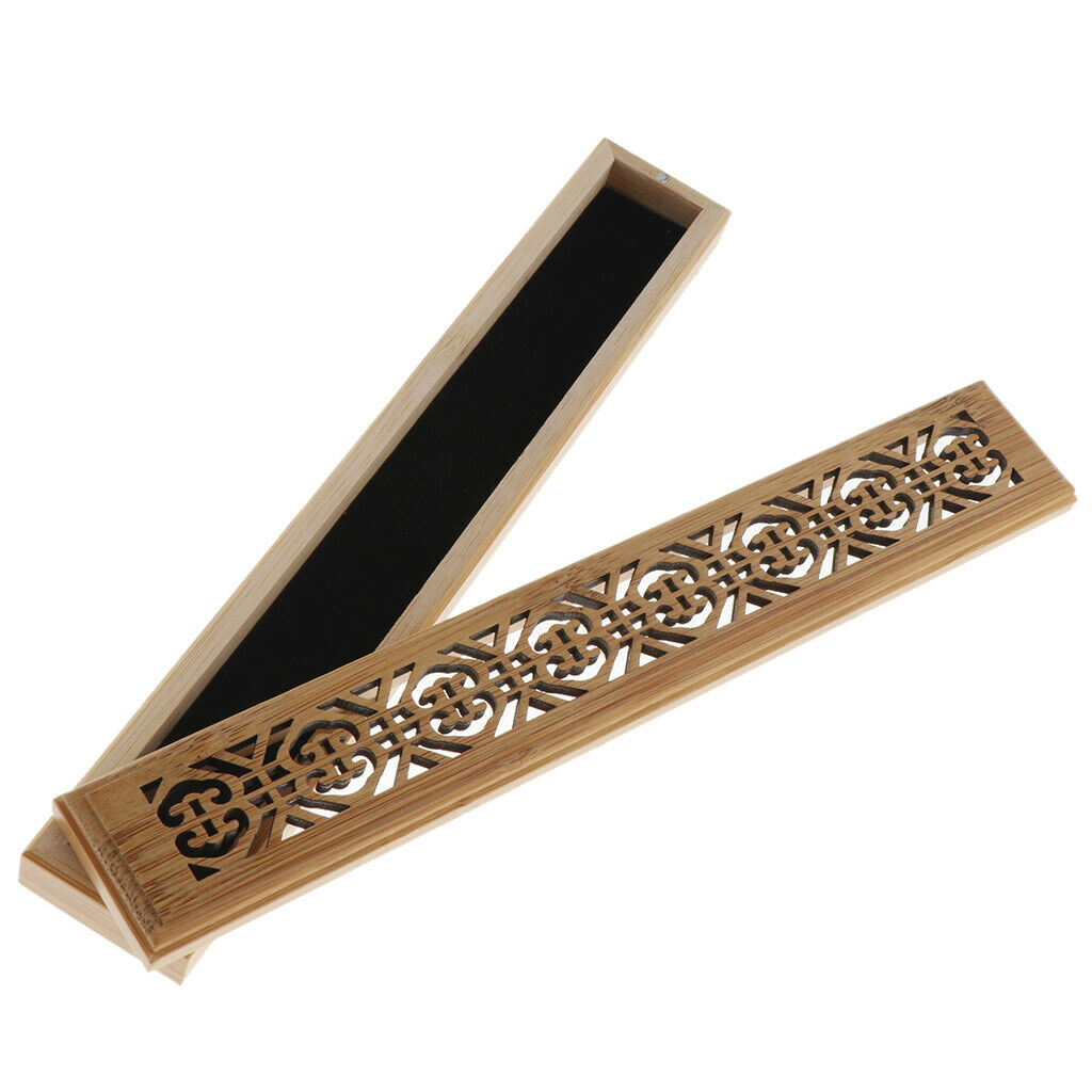 Hollow Bamboo Incense Stick Burner Wooden Censer for Home Decor  Style-7