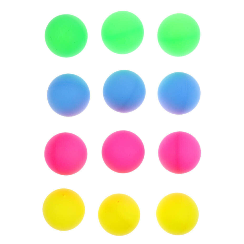 12Pcs  Pong Balls Multi-functional Colorful Beer Balls Table Decor Balls
