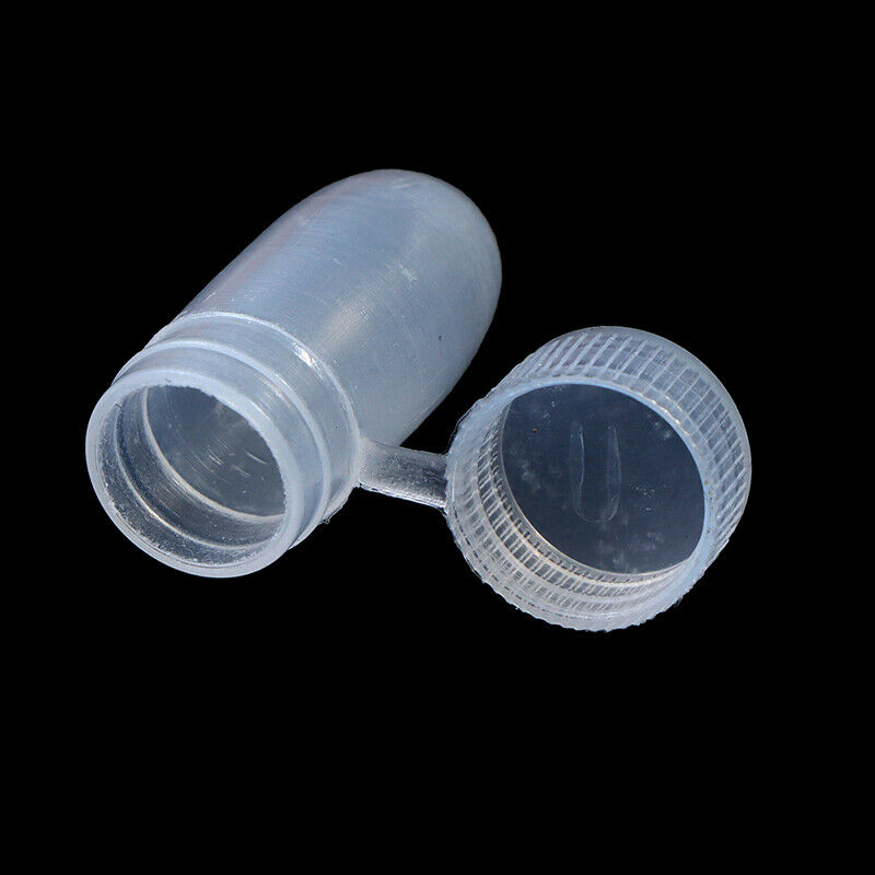 100 Pcs Portable Flip Lid Transparent Capsule Storage Containers Pill Box Hol KX