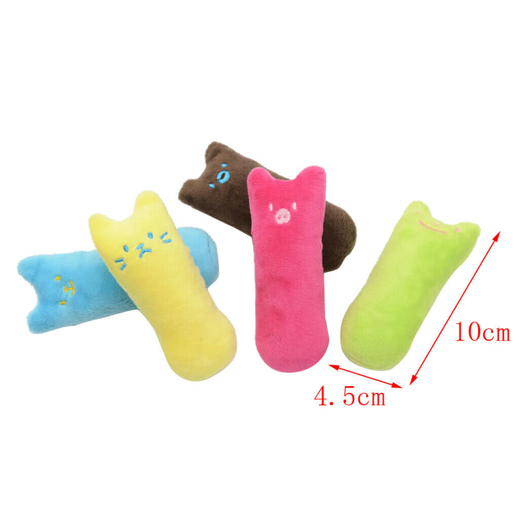 5 Pcs Cat Catnip Toys 5 Pack for Cat Playing Chewing Teeth Cleaning Pet Catnip