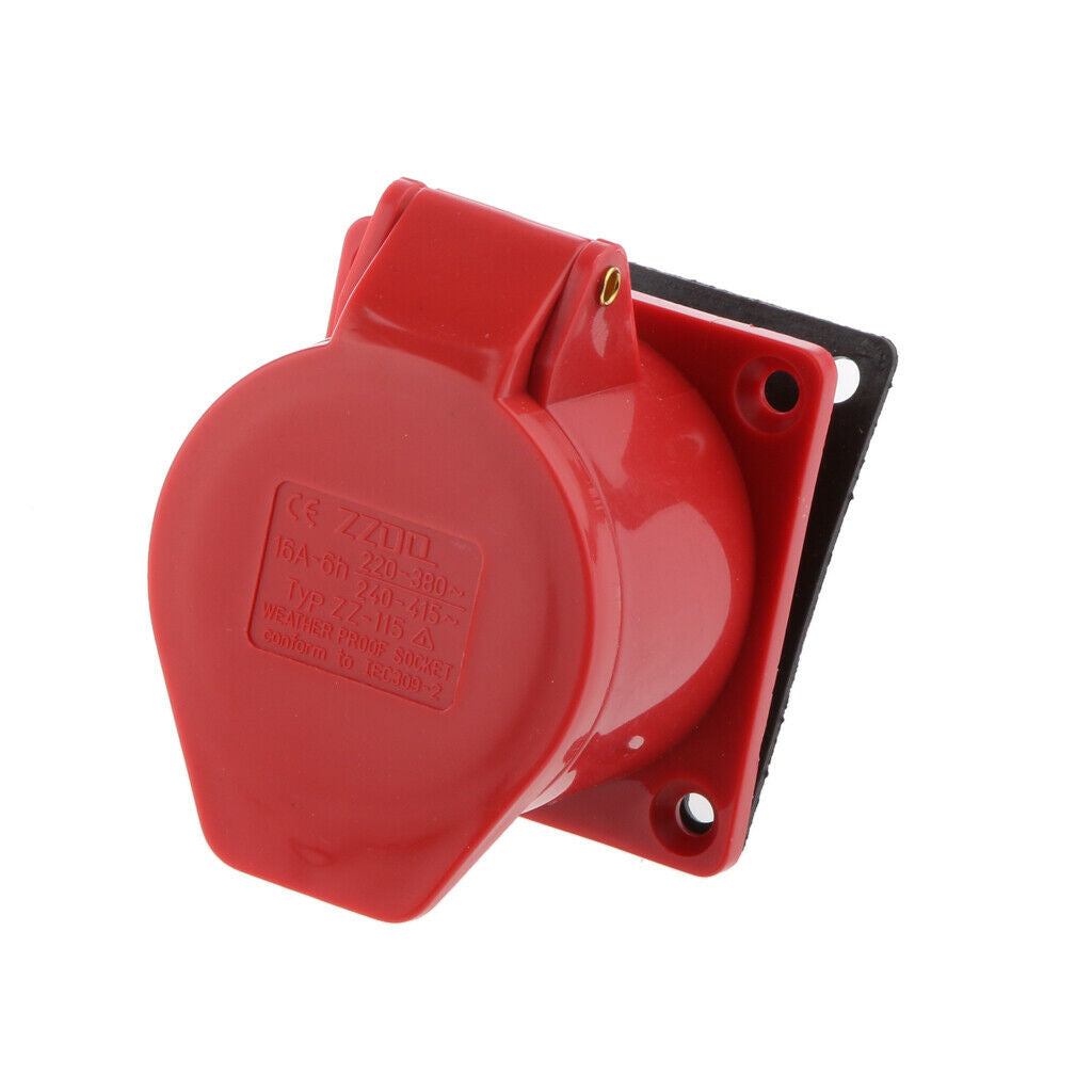 5 pin Plug Industrial Socket IP44 Waterproof 3 Phase 380V 16Amp