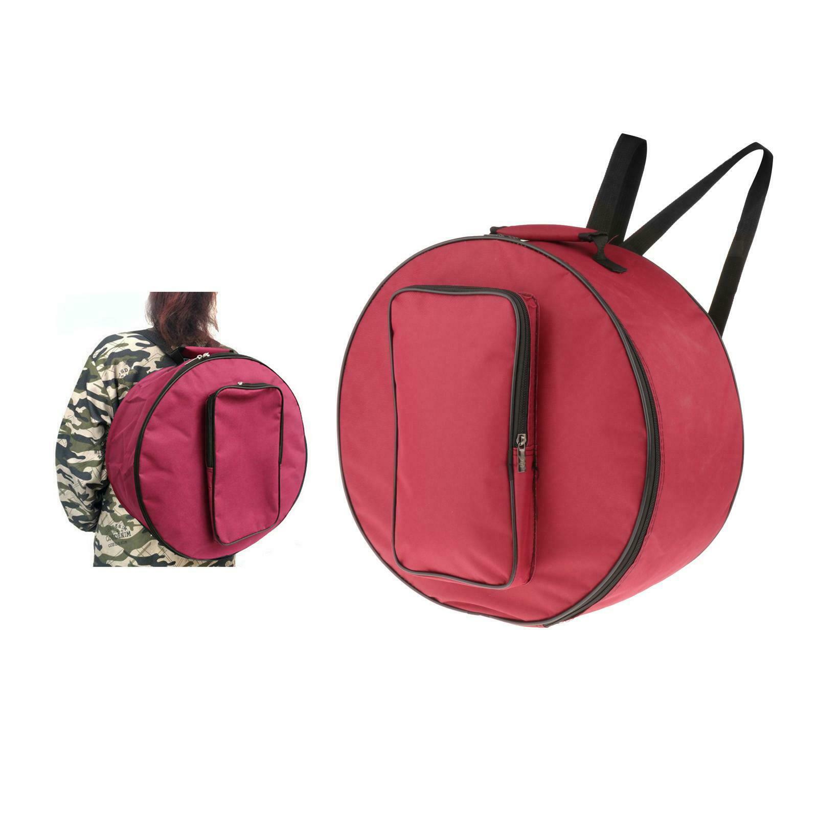 Durable Red Drum Bag Backpack Case Cover Snare Drum Bag Instrument Acc