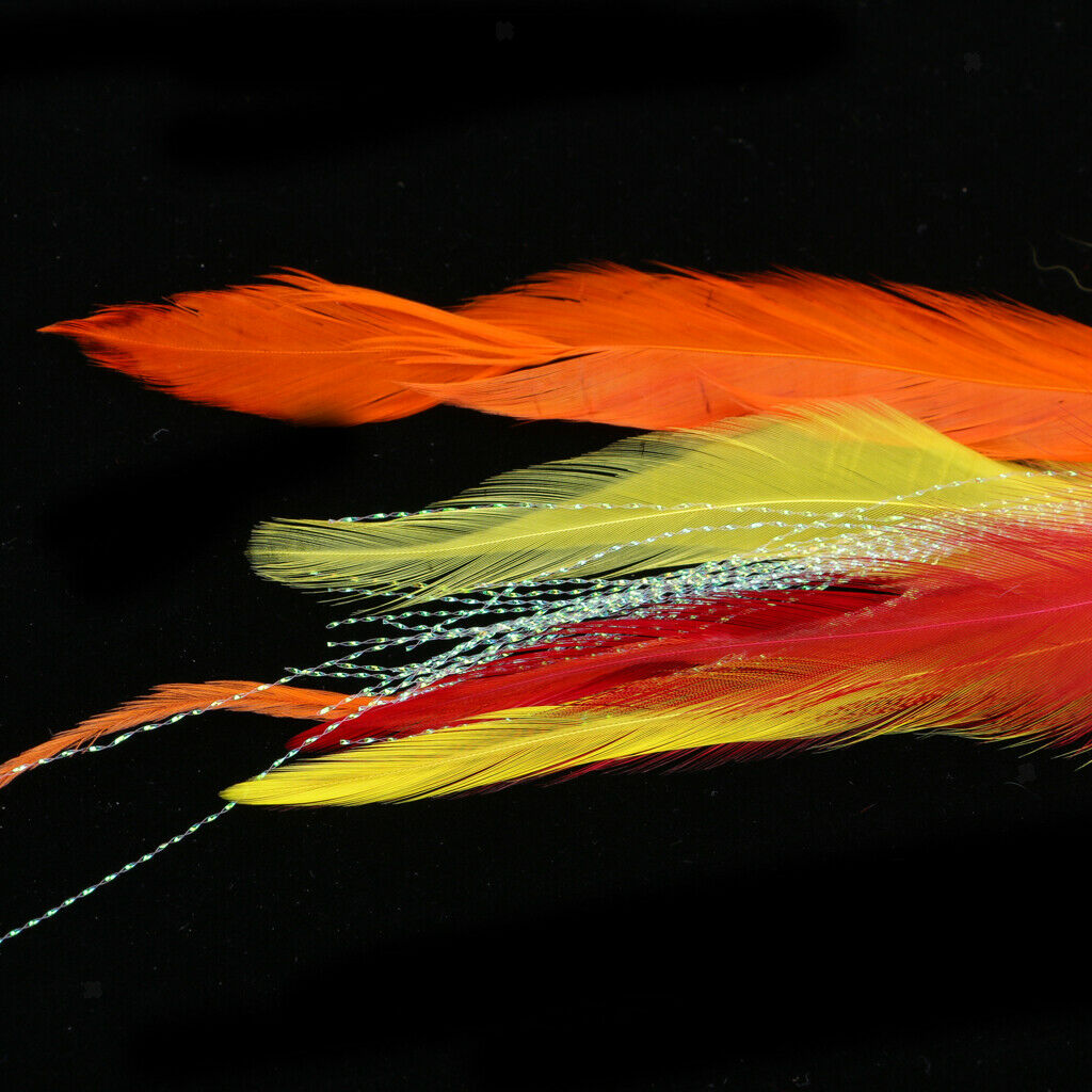 2 Pieces Fly Fishing Flies Big Streamer Assortment Vibrant Color Fishing Lures