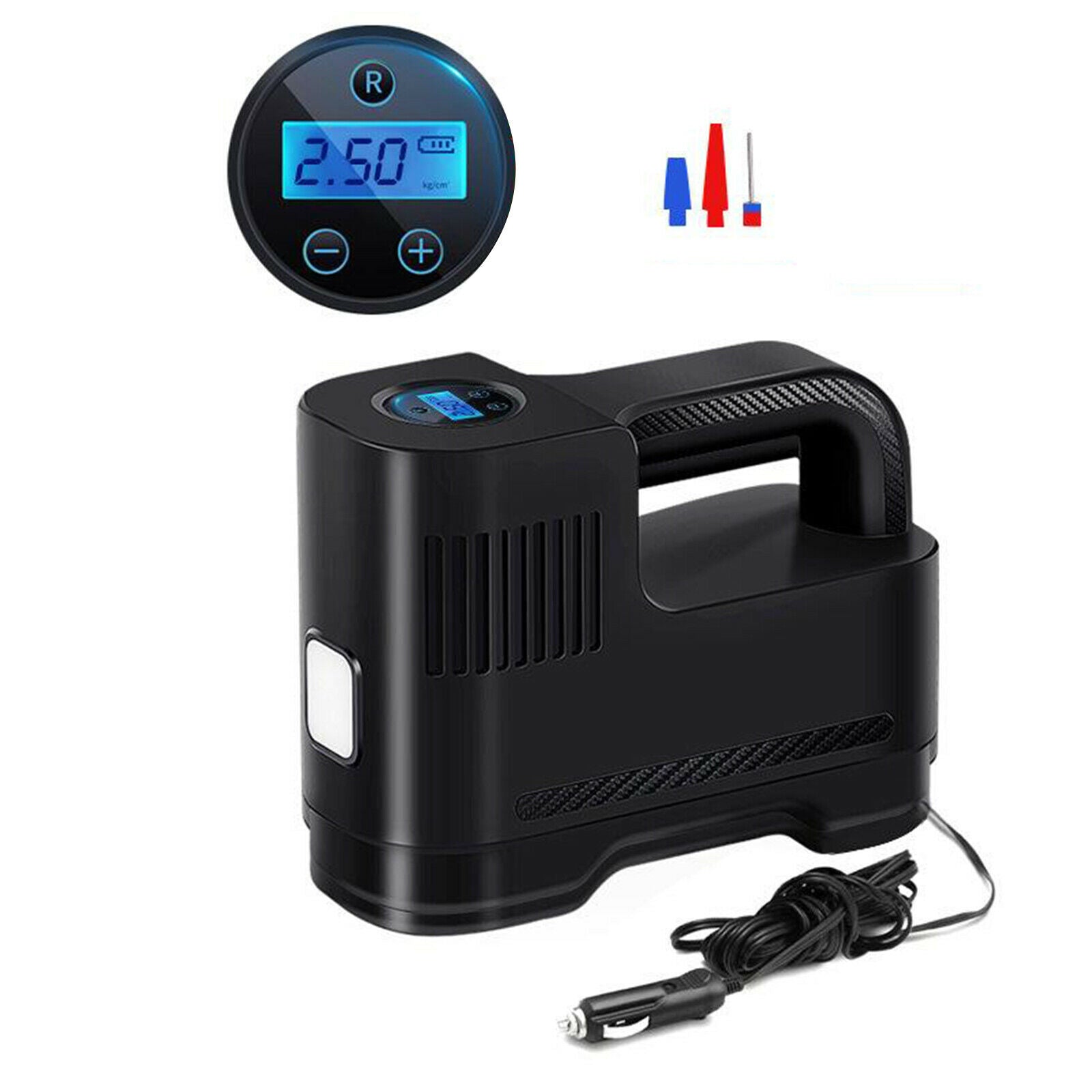 Tyre Air Compressor Inflator Pump Wired Digital With light