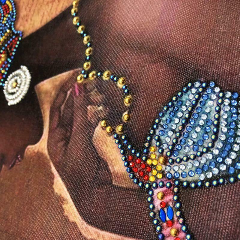 African Woman 5D Special Shaped Diamond Painting Embroidery Needlework Crystal