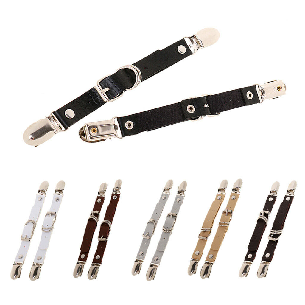 Pair Sexy Adjustable Garter Harajuku Punk Goth Clip Leg Garter Belt Black