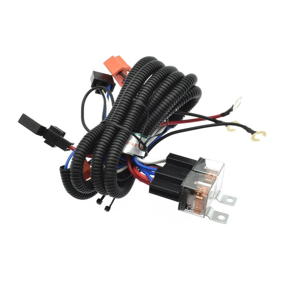 12V 7'' H4 Headlight Relay Wiring Harness Car Socket Plug For Car Auto Headlight