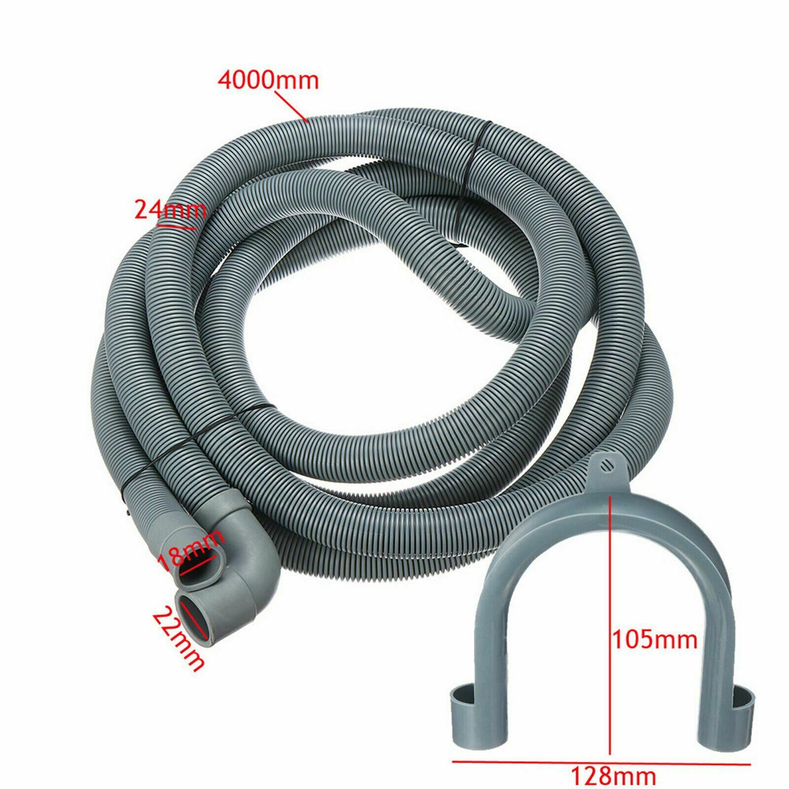 4M Universal Washing Machine Dishwasher Drain Outlet Hose Pipe Extension Kit
