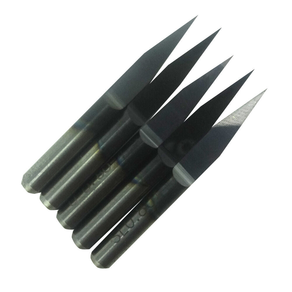 10 pc TIN TiAIN Coated Carbide PCB Engraving CNC Bit Router Tool 20 Degree 0.2mm