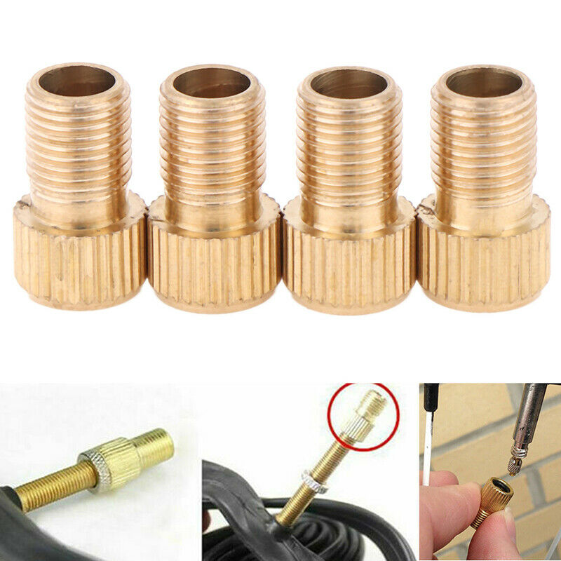 4x Presta to schrader valve adapter converter road bicycle cycle pump ^.l8