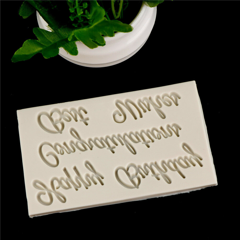 Blessing Letters silicone fondant molds cake decorating tools chocolate m.l8