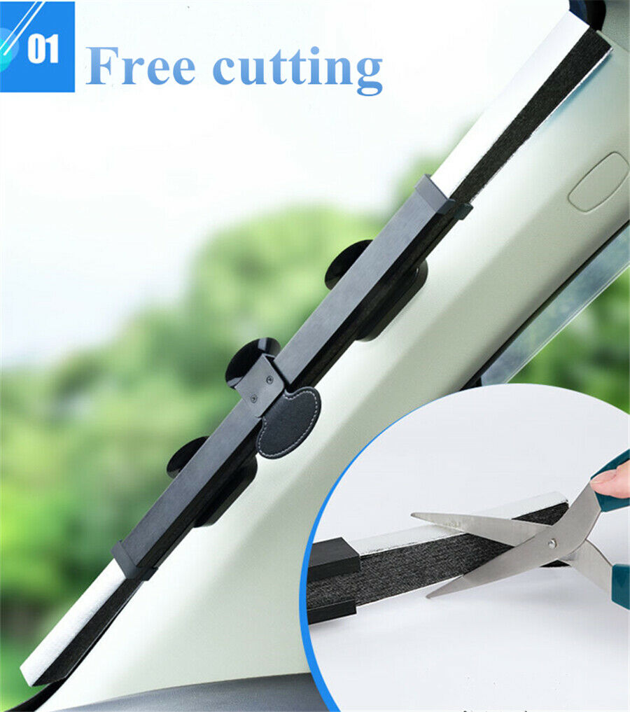 Windshield Sun Shade Car Sunshades UV Sun Heat Reflector Double-deck 46*130cm