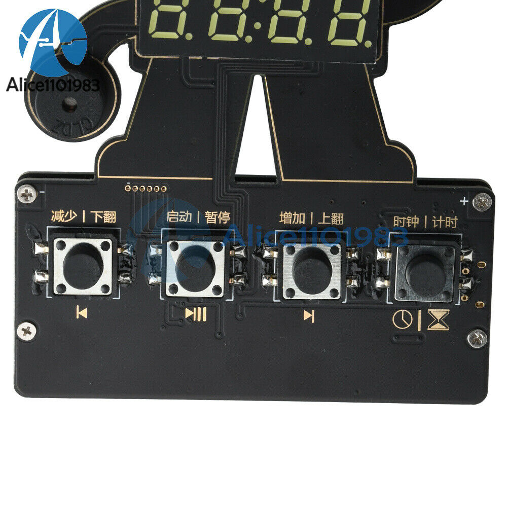 Digital LED Display Rotating Alarm Electronic Digital Children Clock Module