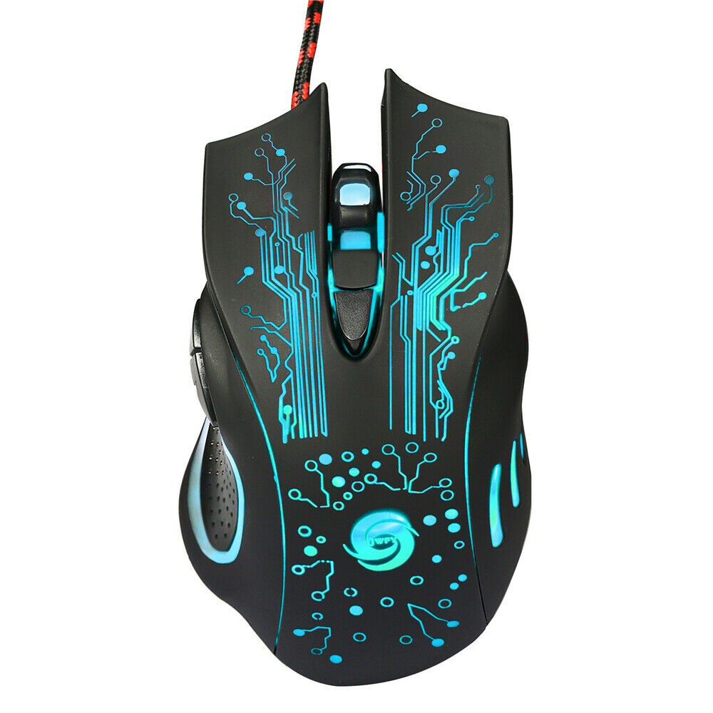 USB Wired LED Light Optical Gaming Mouse For Computer PC Gamer Backlight Mice