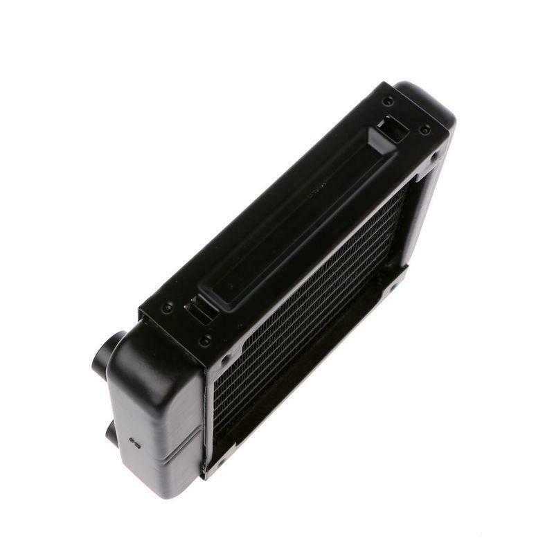 120mm Aluminum Computer Radiator Water Cooler 10 Tube CPU Heat Sink Exchanger