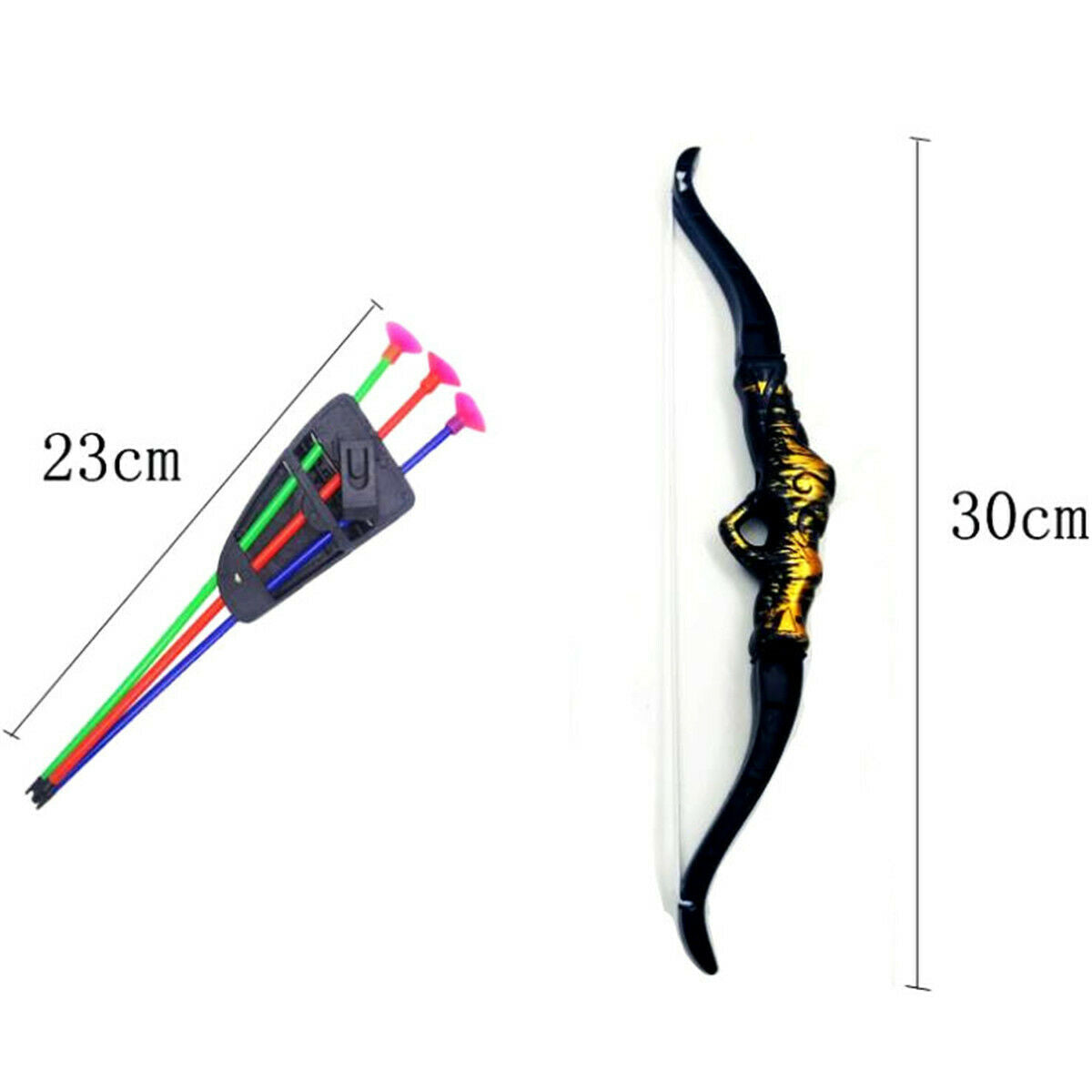 Children Toys Bow and Arrow Double-edged Sword With 3 Sucker Archery Xmas Gift