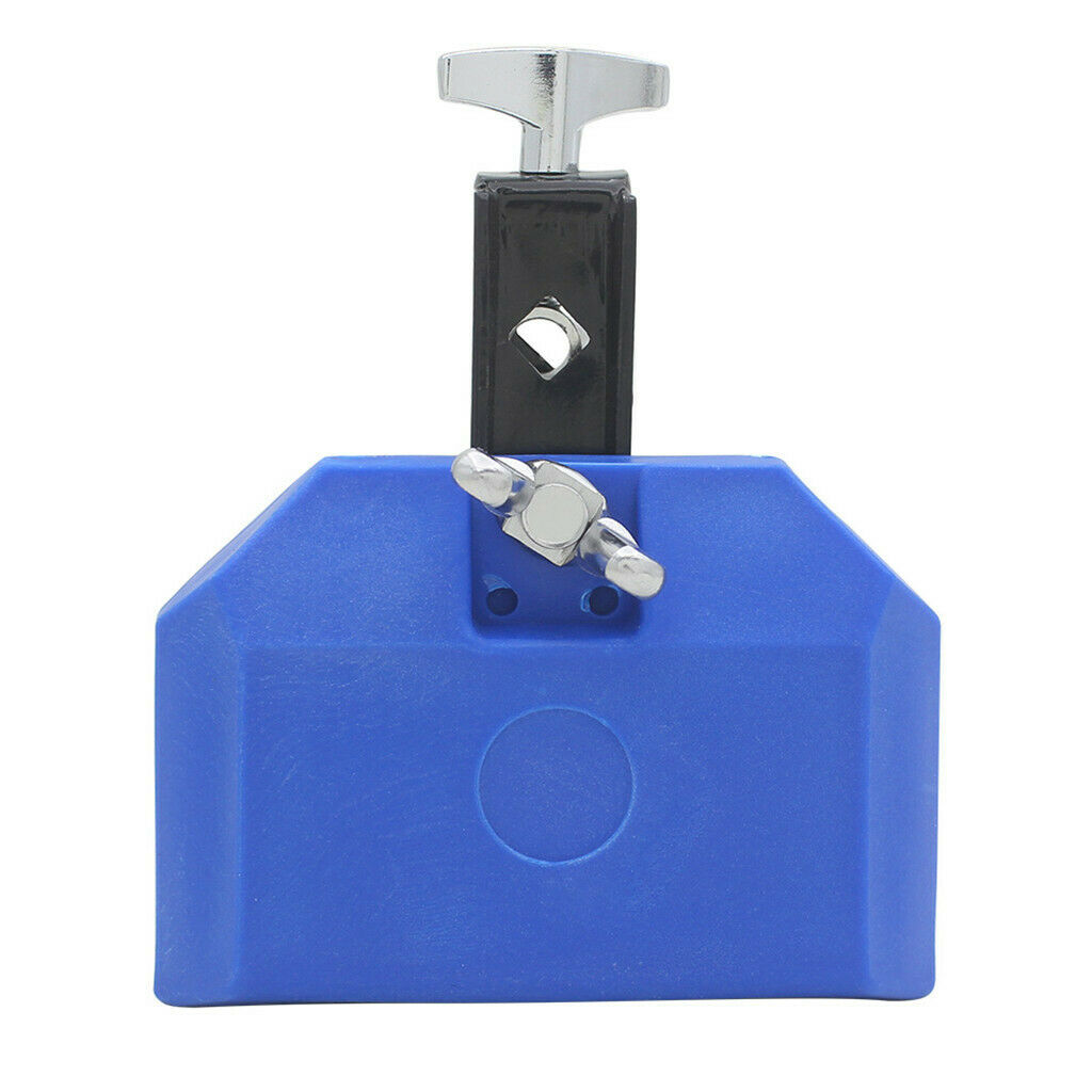 High Pitched Durable Plastic Cow Bell Percussion Instruments Accs Blue