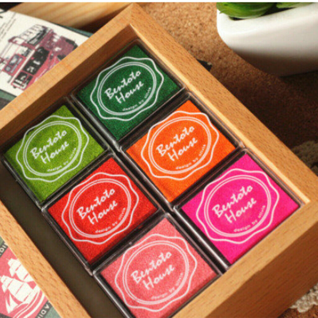 20 colors water-soluble stamp ink pad kids finger print and