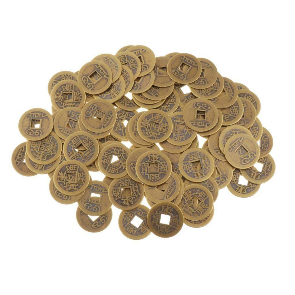 Qing Dynasty Emperor Chinese Lucky Coins Feng Shui Car Decor Kangxi Copper