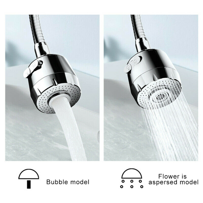 360 Degree Adjustment Kitchen Faucet Extension Tube Bathroom Extension Water^Tap