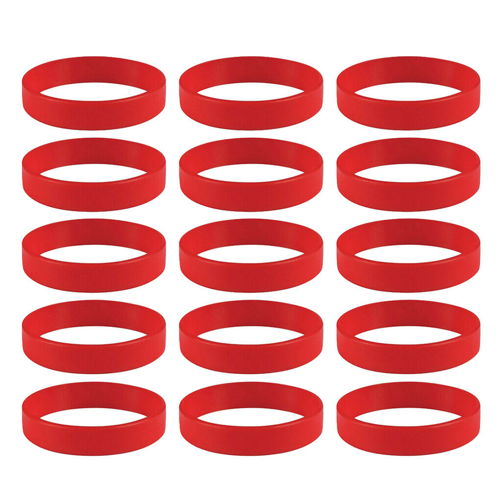 30pcs Bright Color Rubber Wristbands Fashion Sports Bracelet Stretch Bangle