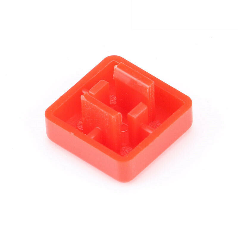 10pcs Square Toggle Switches touch/micro switch button cap for 12*12*7.3MM red