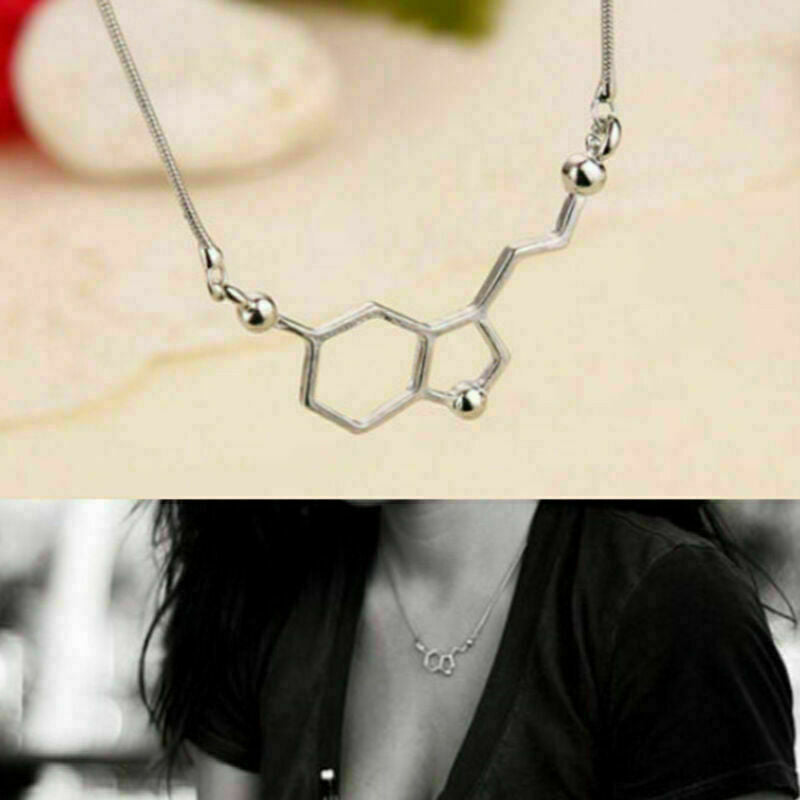 Biochemistry Biochem MOLECULE CHARM NECKLACE Pendant Serotonin new brand