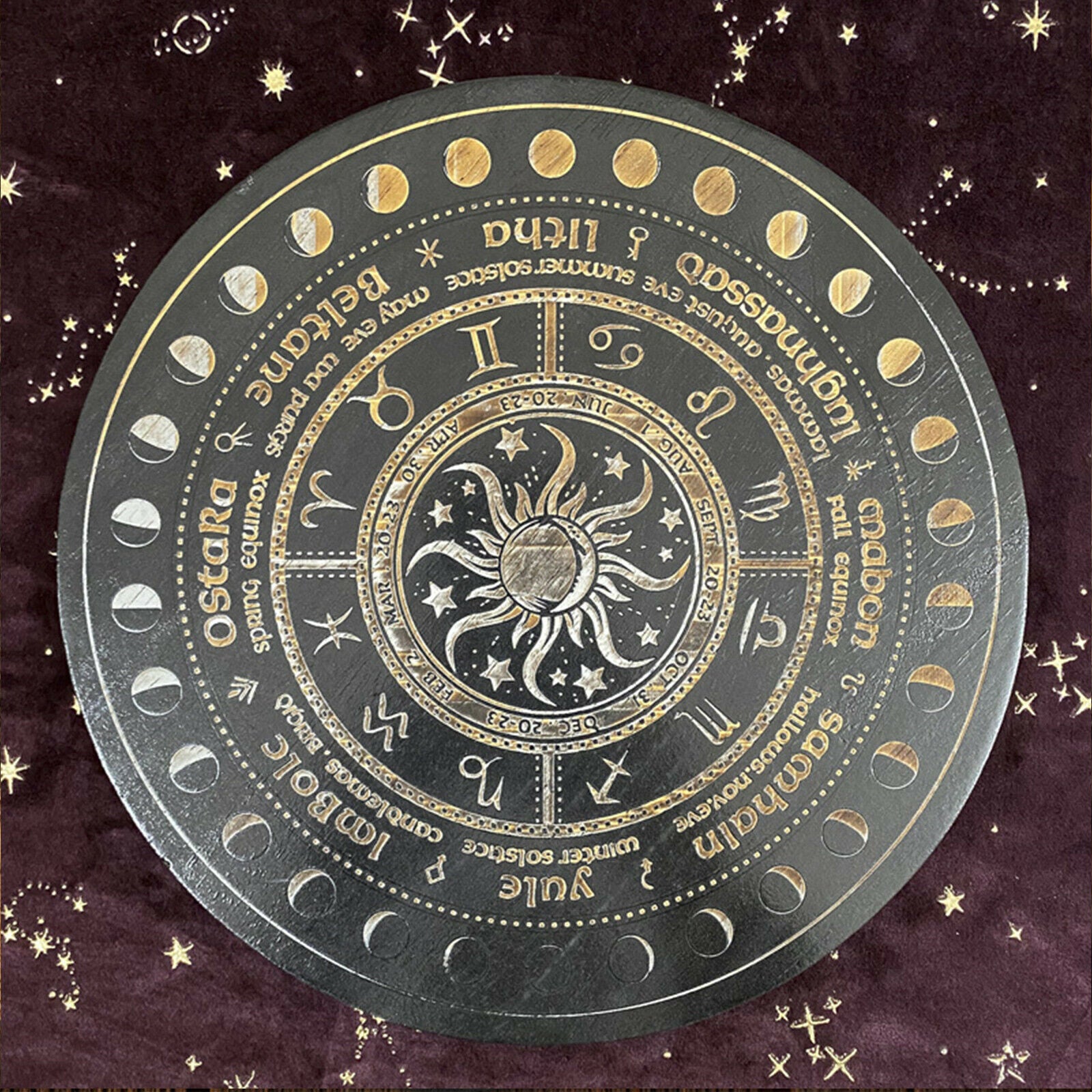 Pendulum Board Witch Divination Divination Game Metaphysical Dowsing Board