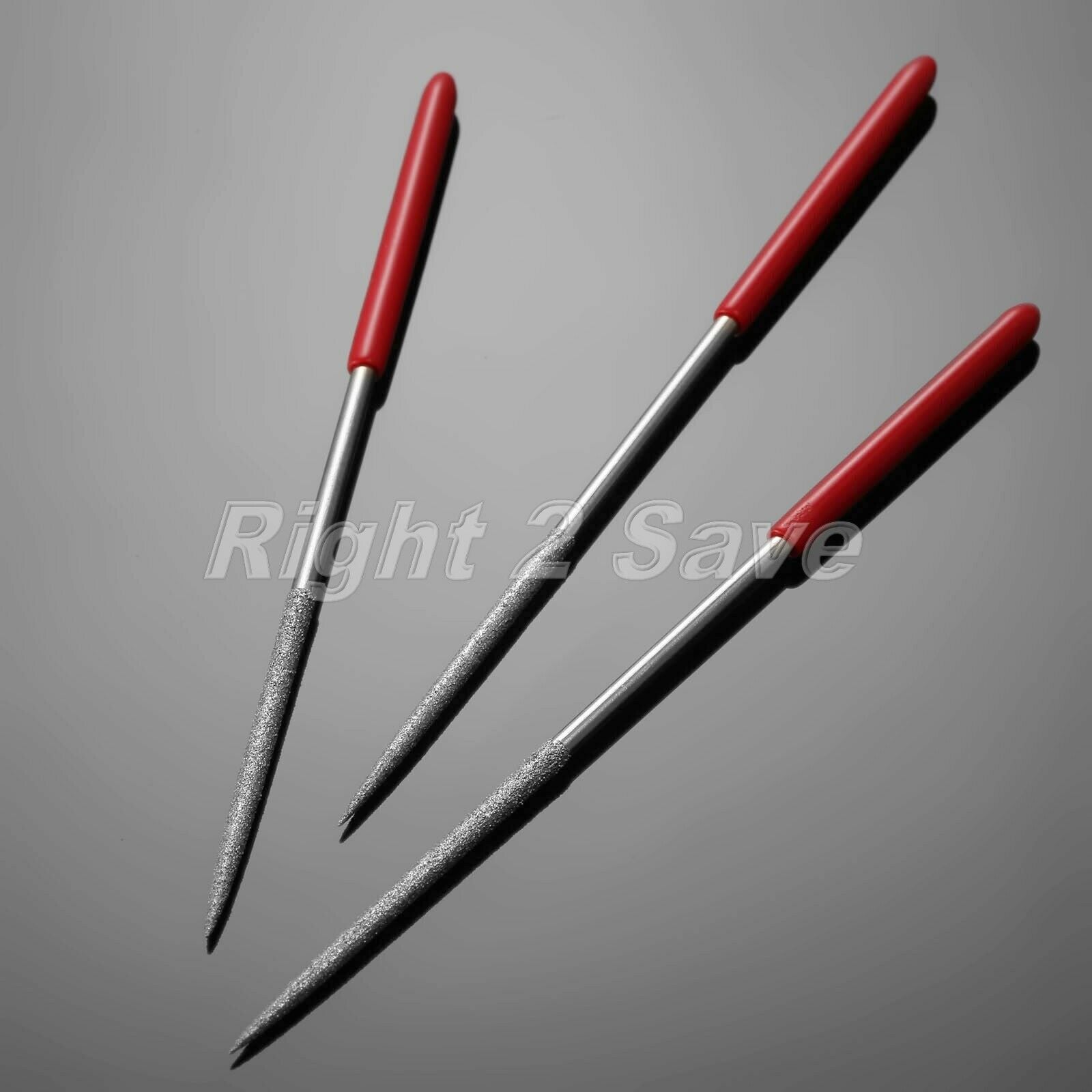 3mmx140mm Steel Round Needle File with Diamond Coating Kit DIY Handwork Tool