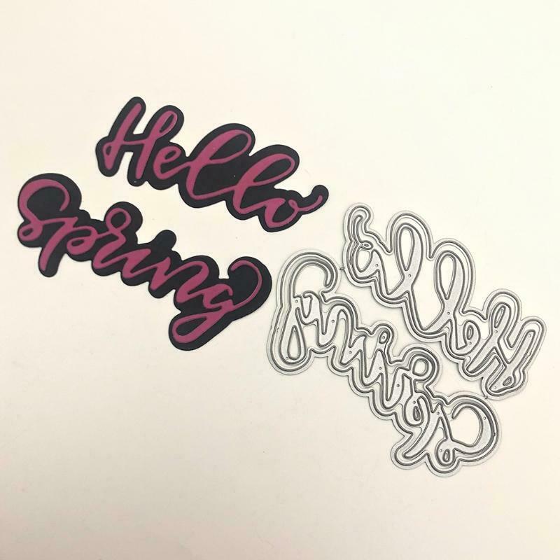 Happy Easter Metal Cutting Dies Stencil Scrapbooking DIY Album Stamp Paper Card