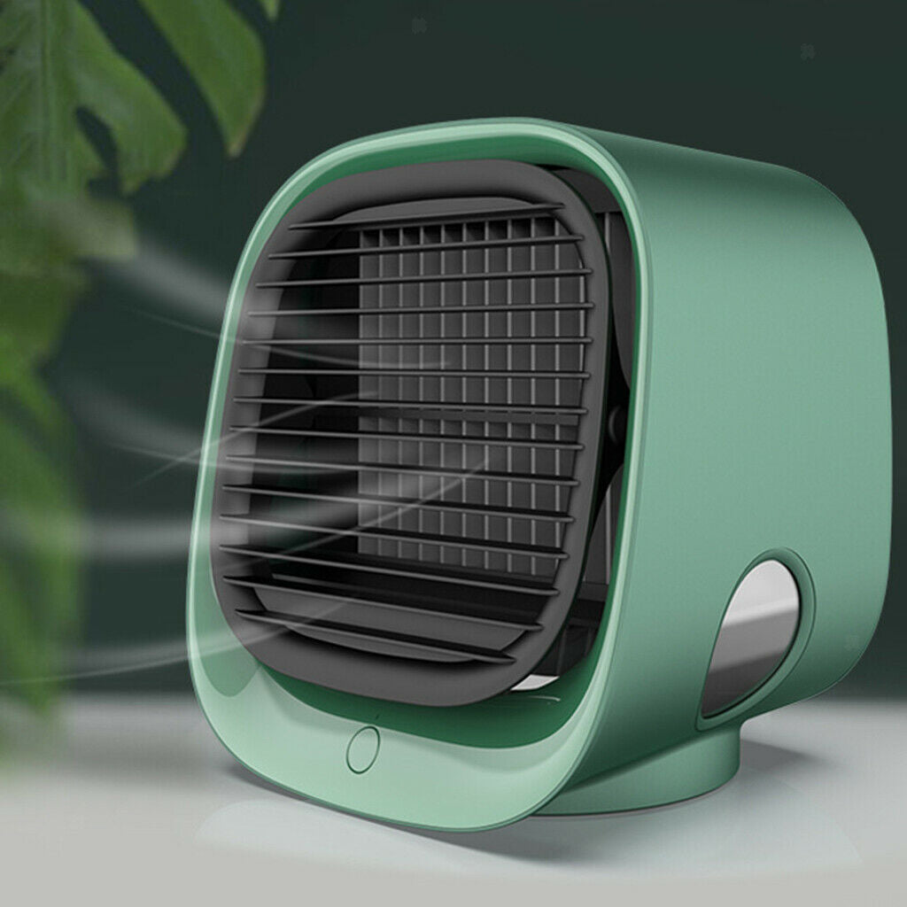 2x Mini Air Container 3-in-1 Desktop Cooler Purifier Home 3-Speed Cool Water