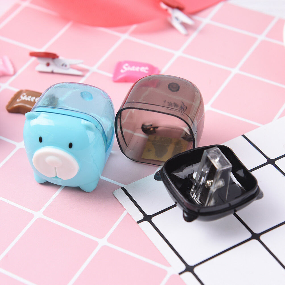 Mini Cartoon Pig Pencil SharpenerBDor Student Kids Gifts Office Station.l8