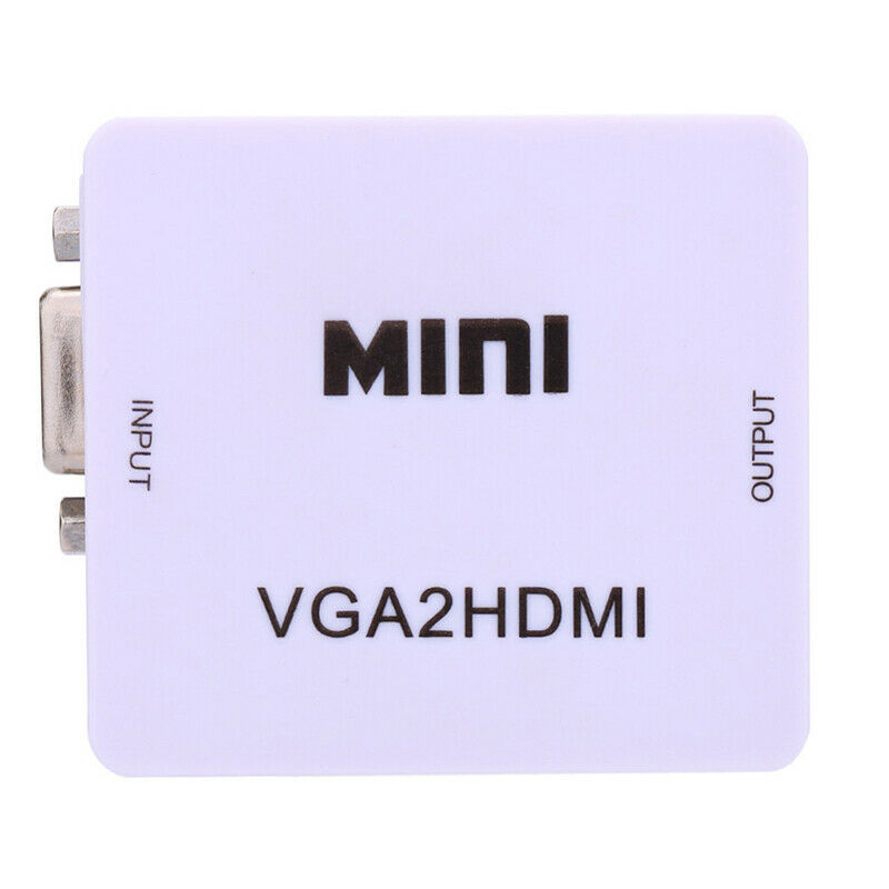 Mini Full HD Video 1080P Audio VGA to HDMI Converter Adapter for PC Laptop  Rf