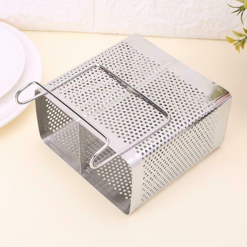 Stainless Steel Chopsticks Spoons Fork Cutlery Holder Organizer Rack Drainer
