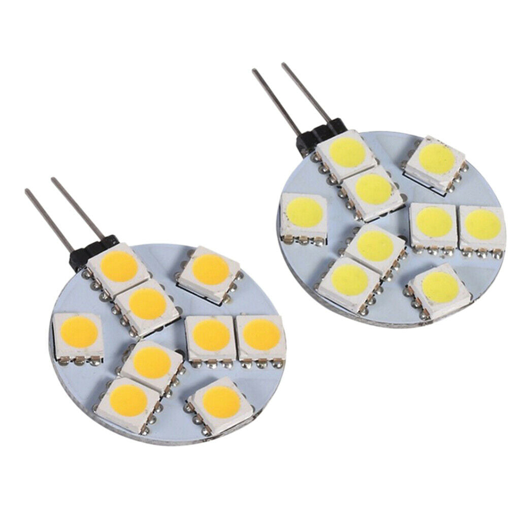10pcs G4-5050-9SMD 0.36W Halogen Vehicle Bulbs Auto Xenon 12V Headlights Car
