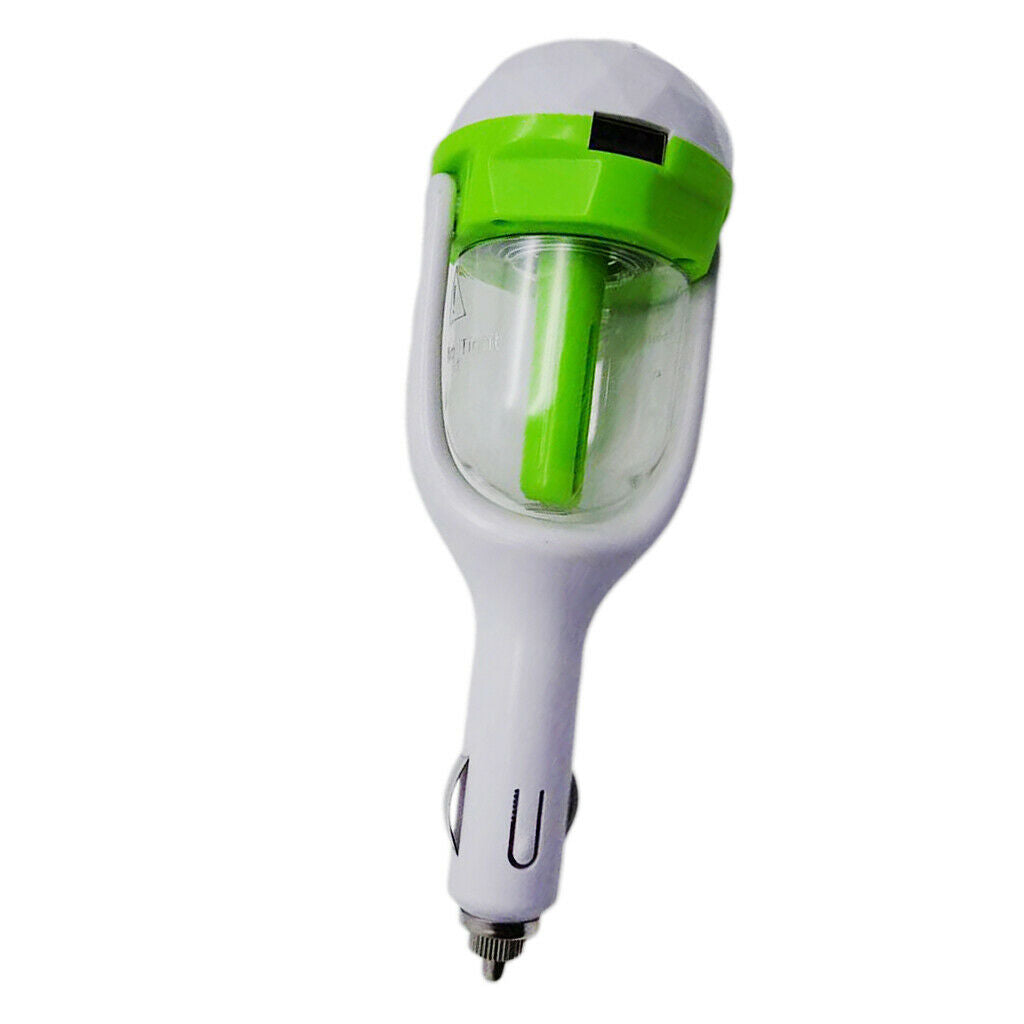 USB Mini Car Air Humidifier Cool Mist Aromatherapy Diffuser Purify Green