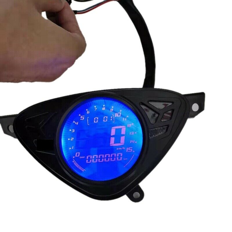 Motorcycle Speed Meter with Color LCD Temperature Oil Gauge Adjustable OdomeX6R5