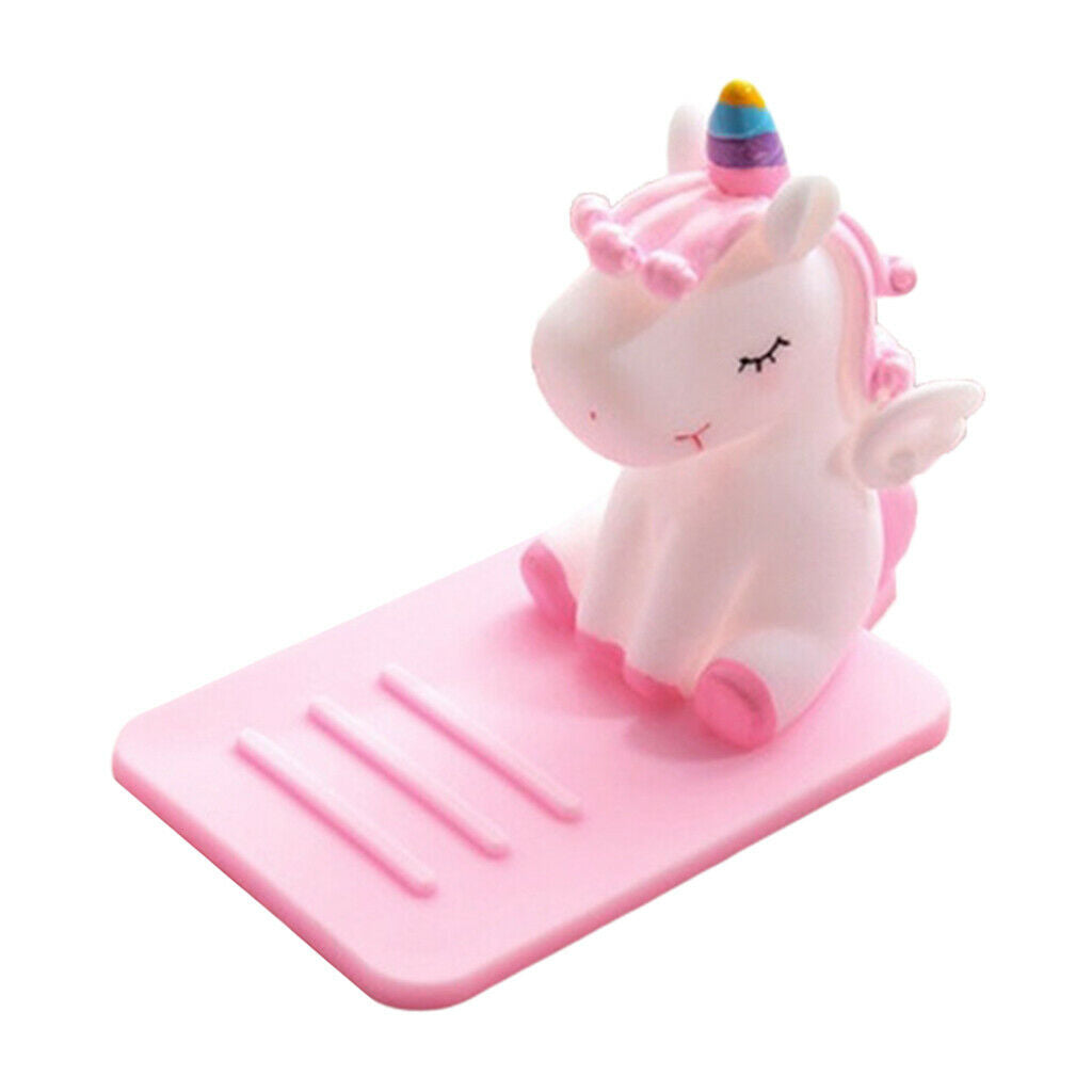 2X Phone Holder Cute Desktop Rubber Cell Phone Holder Desk for Girls Pink