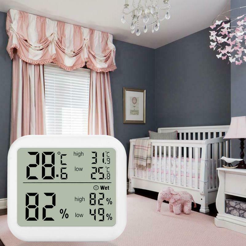 Digital Thermometer Humidity Monitor â„ƒ & â„‰ Max Min Record for Home Greenhouse