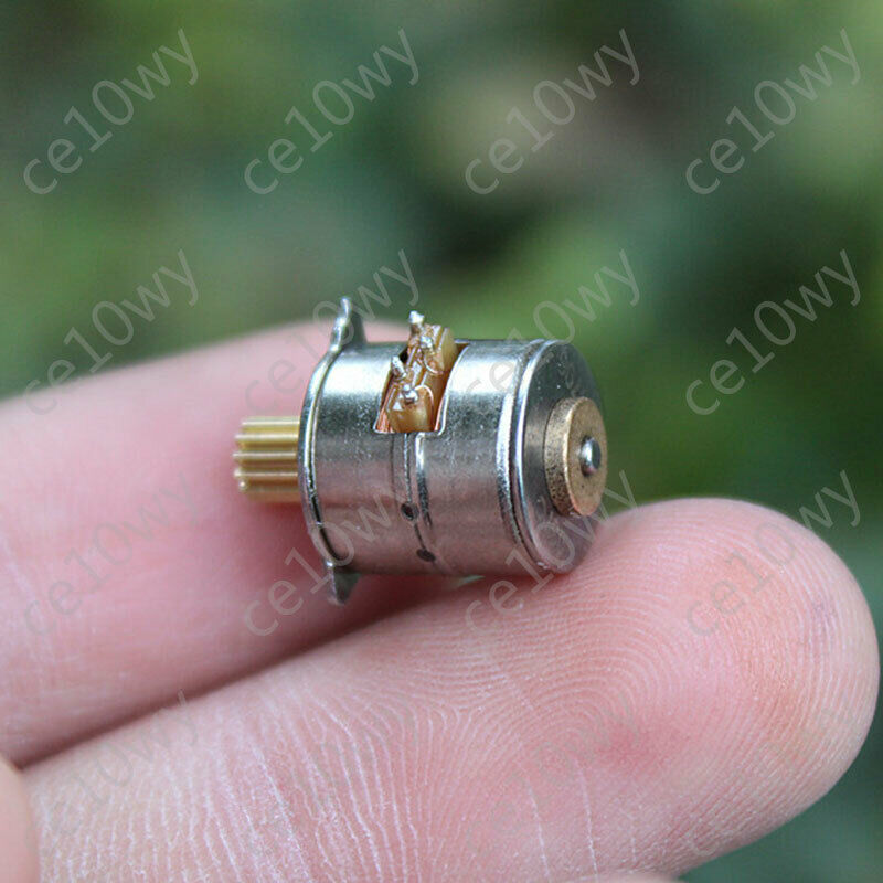 2x 10mm Stepper Motor 2 phase 4 wire Mini Electric Motor with 0.25M 13T Gear DIY
