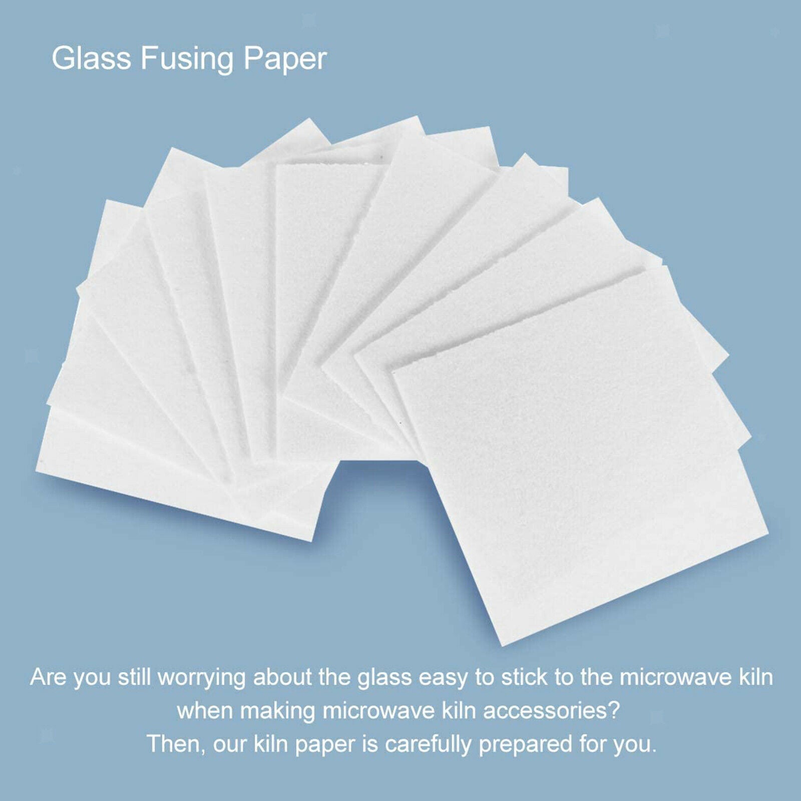 50Pack Glass Fusing Paper Ceramic Fiber Paper Making Pottery Tool Crafting