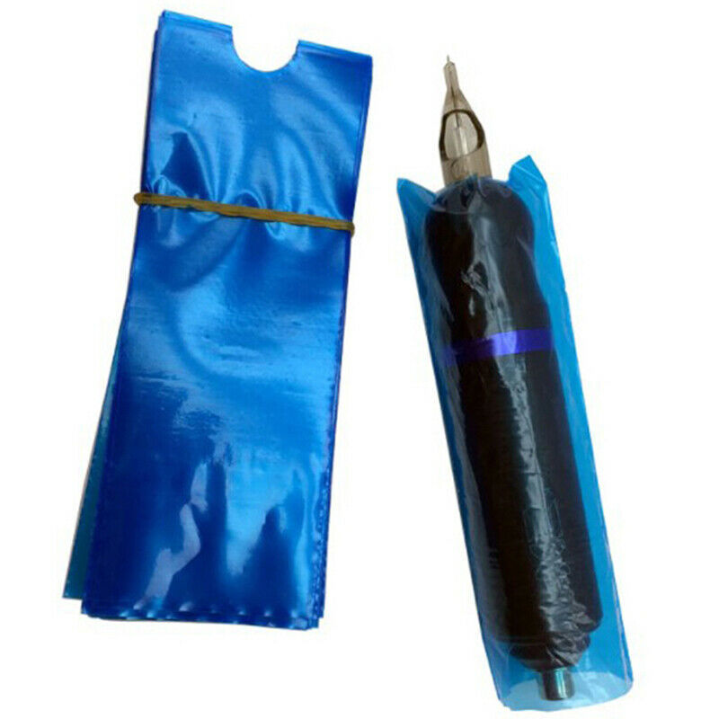 200pcs Tattoo Clip Plastic Cord Sleeves Supply Disposable Covers Bags Mach FTBU