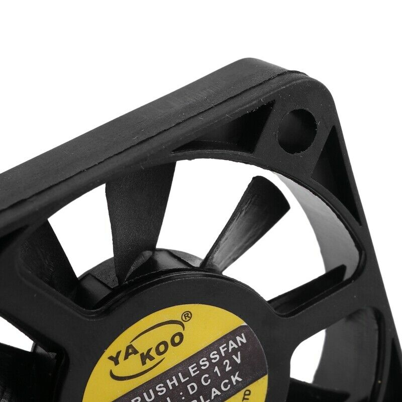 50mm x 50mm x 10mm 5010 DC 12V 0.1A 2Pin Brushless Cooling Fan W2I5I5